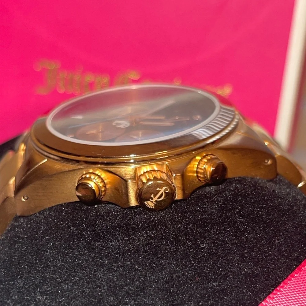 Y2K Vintage Juicy Couture Rose‎ Gold Women’s Watch